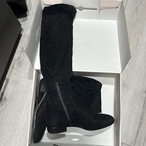 High Knee Black Boots